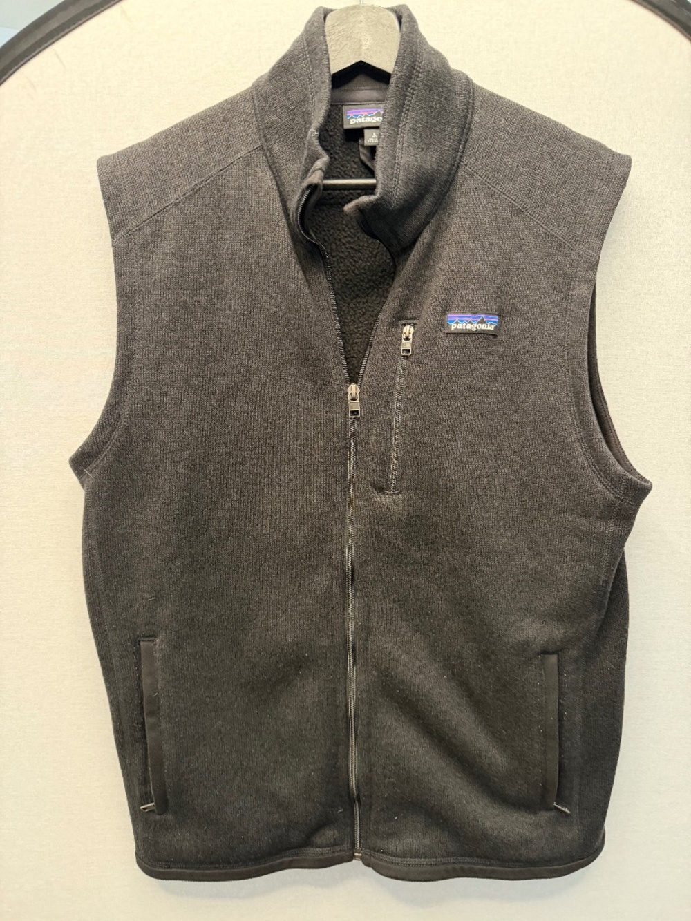 Patagonia Better Sweater Full Zip Fleece Vest Black Men’s Size Large